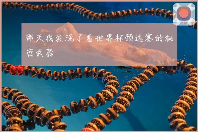 那天我发现了看世界杯预选赛的秘密武器